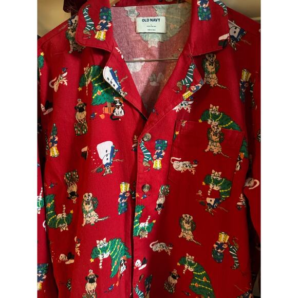Old Navy Family Christmas Pajamas 1 XS, 1 XL Matching Flannel Pets Print 2 Pair - Picture 5 of 8